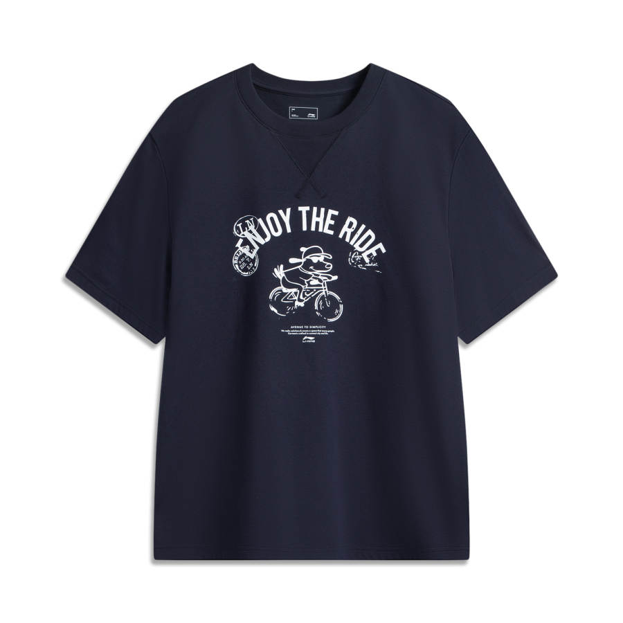 Li-Ning Li Ning Sports Life Collection T Shirt Men's Deep Blue