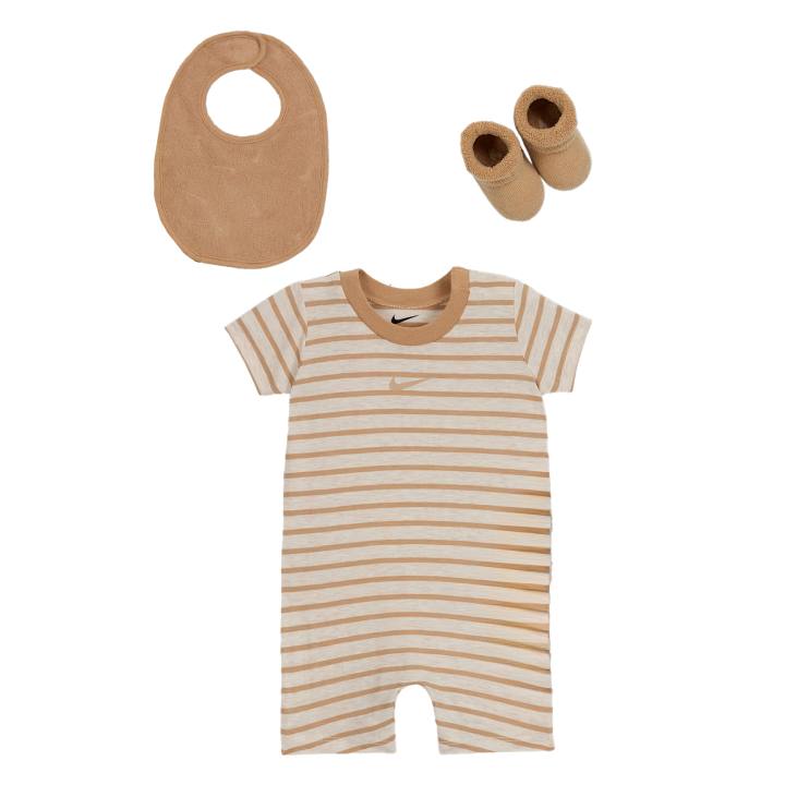 Nike Nike Jumpsuit Swoosh Set Of 3 Light Ivory Infant And Toddler
