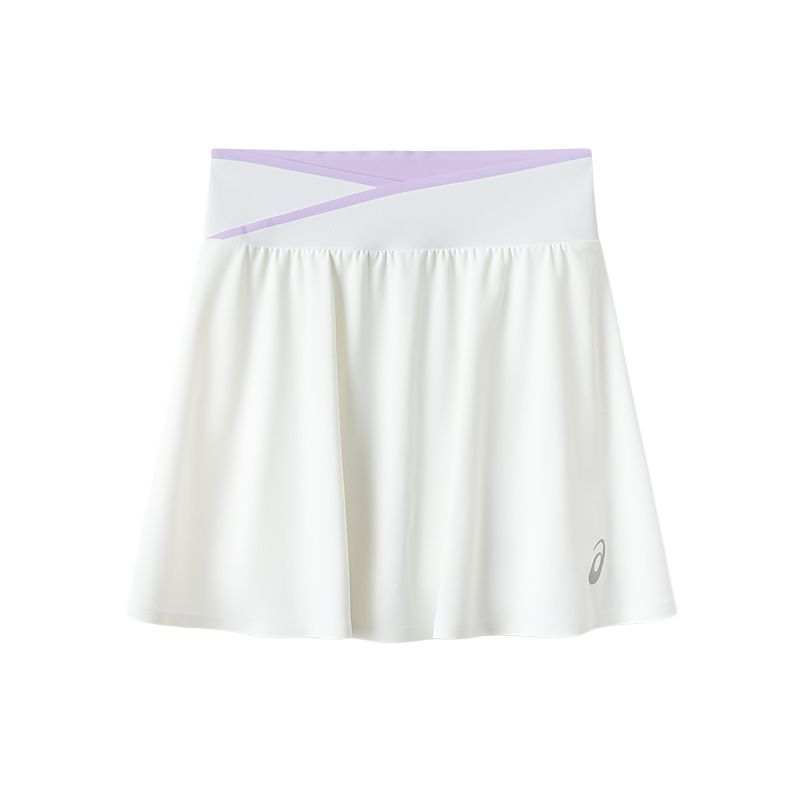 ASICS Sports Performance SS25 Brand Logo Thin Skirt Summer Children Aged 3 7 Years Old 0001 Raw White