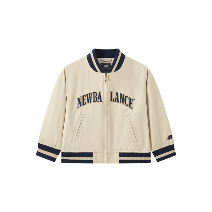 New Balance New Balance Baseball Jacket Light Beige Children Aged 3 7 Years Old