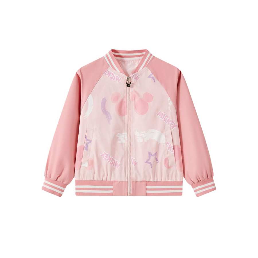 Disney Baseball Jacket SS25 Pink Children Aged 3 7 Years Old