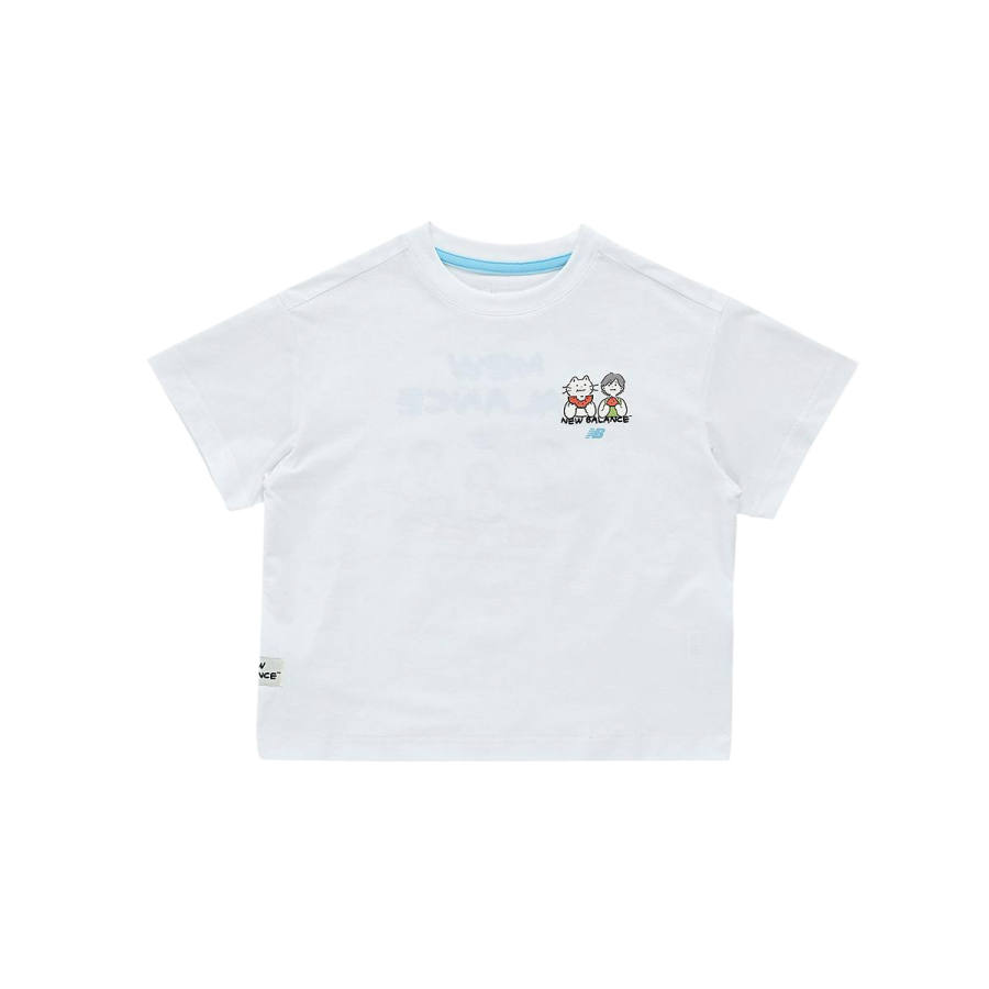 New Balance New Balance T Shirt SS25 White Children Aged 3 7 Years Old