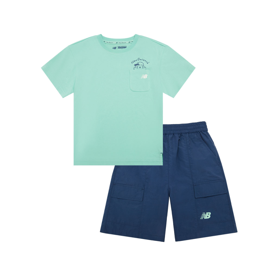 New Balance New Balance Casual Sportswear Mint Green Children Aged 3 7 Years Old