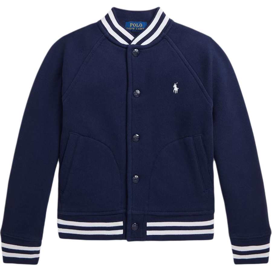 Polo Ralph Lauren Baseball Jacket FW24 Marine Blue Kids'