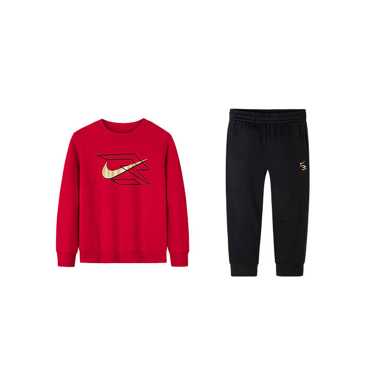Nike Nike Casual Sportswear 3Brand Preppy Red Teenagers