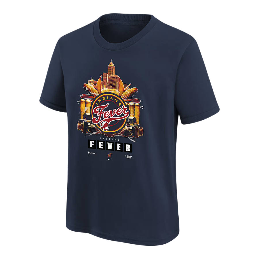 Nike Nike WNBA T Shirt Indiana Fever Marine Blue Teenagers
