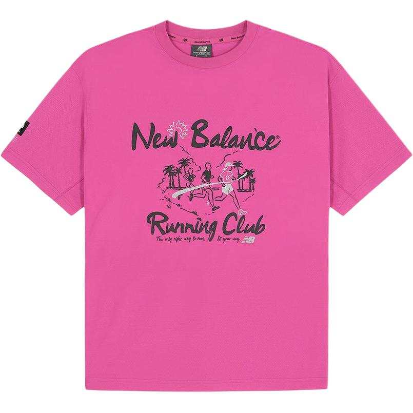 New Balance New Balance UNI FROZEN T Shirt Men's Dark Pink