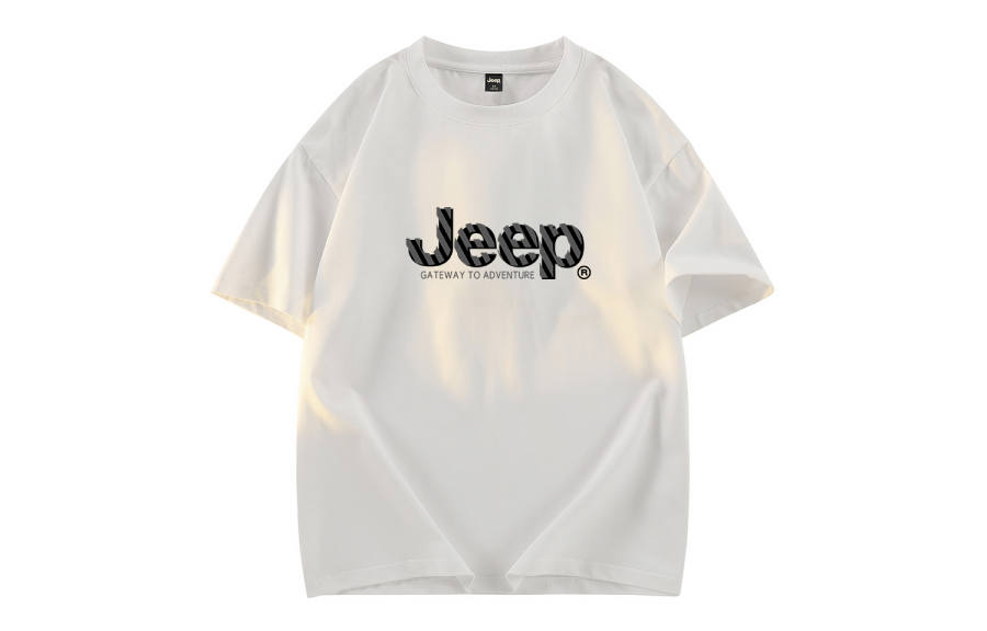 Jeep T Shirts Unisex Crew Neck Moderate Heavyweight