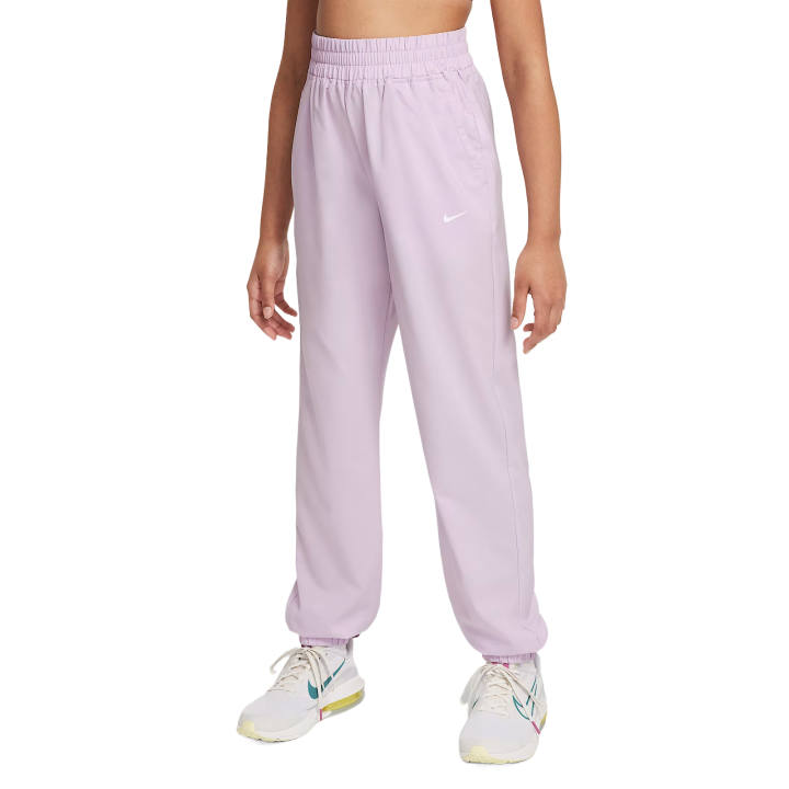 Nike Nike Dri Fit Moderate Kids' Quick Dry Pants Pink/white