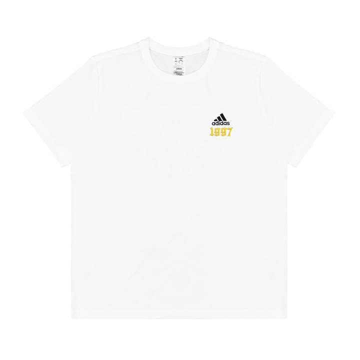 Adidas Adidas T Shirts Unisex White Crew Neck Moderate Straight Fit
