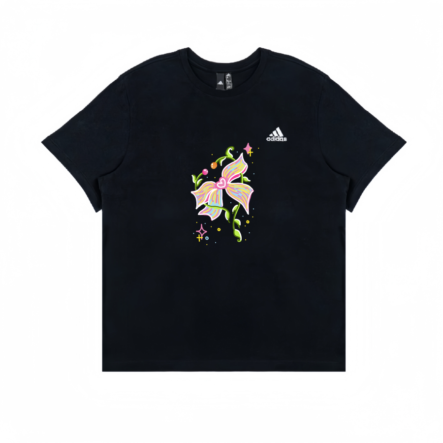 Adidas Adidas T Shirts Unisex Black Crew Neck Moderate Straight Fit
