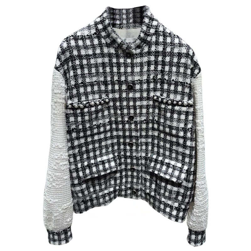 CHANEL 25P Spring Summer Preview Collection Jackets & Coats Women's Black White