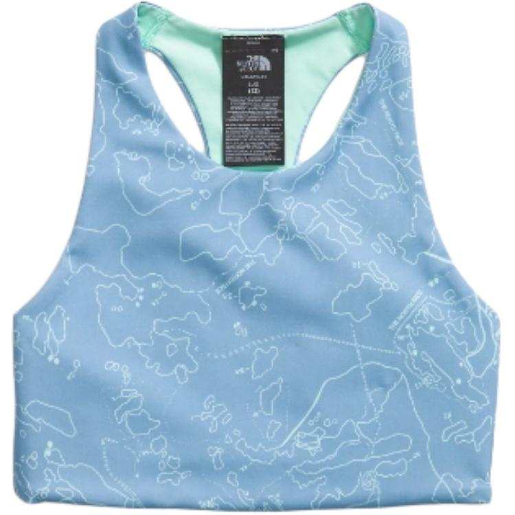 THE NORTH FACE NEVER STOP Tank Top Steel Blue Print Teenagers