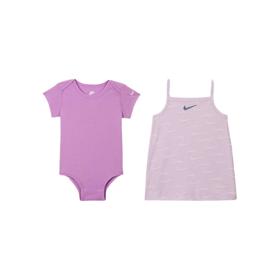Nike Nike Casual Sportswear Swoosh 2 Piece Set Purple Infant And Toddler