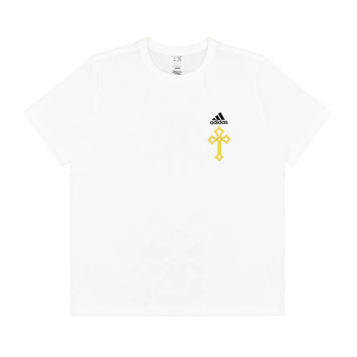 Adidas Adidas T Shirts Unisex White Crew Neck Moderate Straight Fit