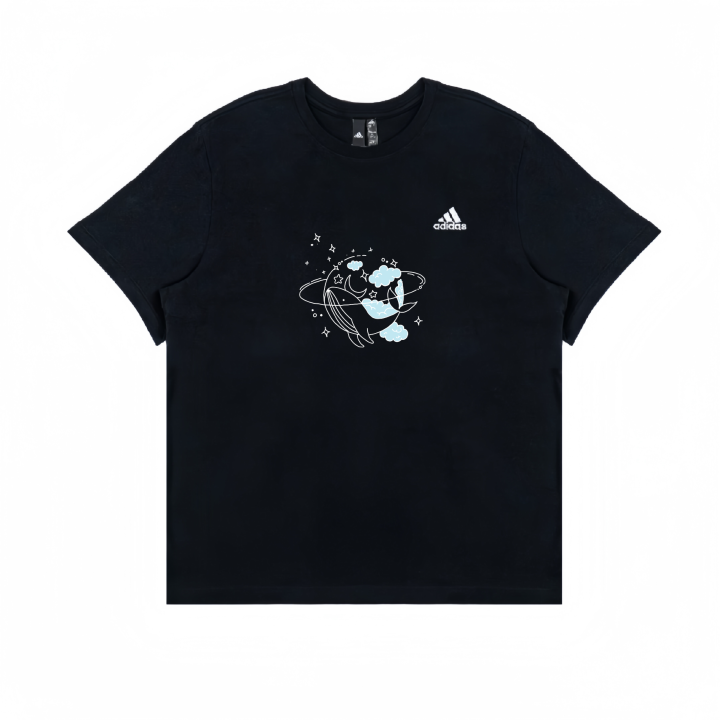 Adidas Adidas T Shirts Unisex Black Crew Neck Moderate Straight Fit