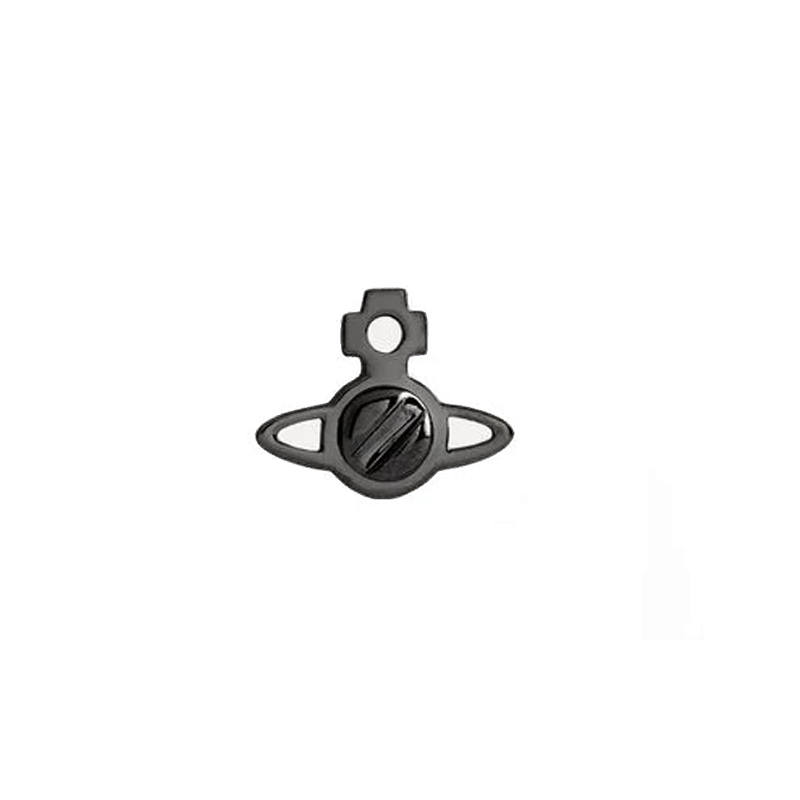 Vivienne Westwood Brass Single Stud Earrings Men's Gunmetal Gray