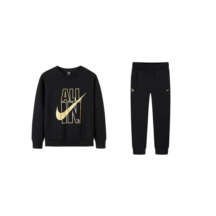 Nike Nike Casual Sportswear 3Brand Jet Black Teenagers