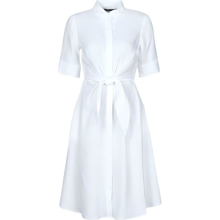 Lauren Ralph Lauren Wakana Crop Sleeve Tied Shirt
