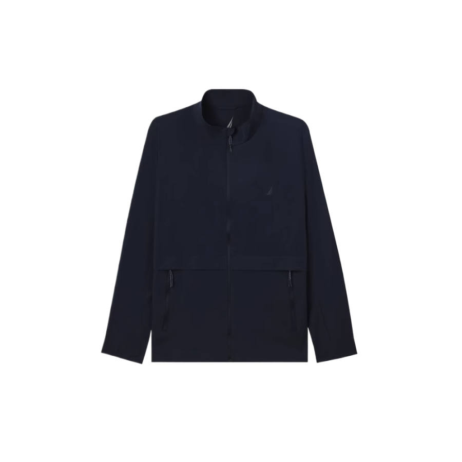 NAUTICA Jackets Men's Navy Blue Stand Collar Moderate Other