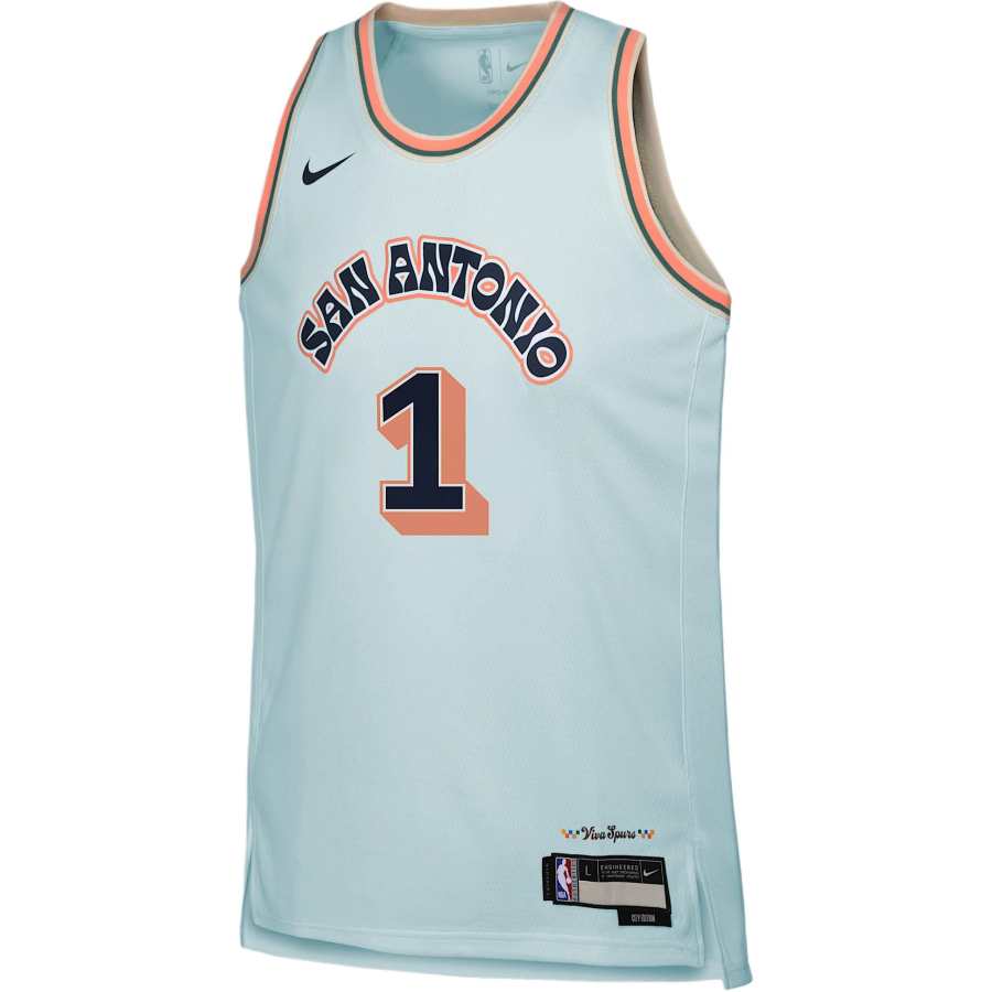 Nike Nike x NBA Tank Top Victor WembanyamaSan Antonio Spurs Glacier Blue Teenagers
