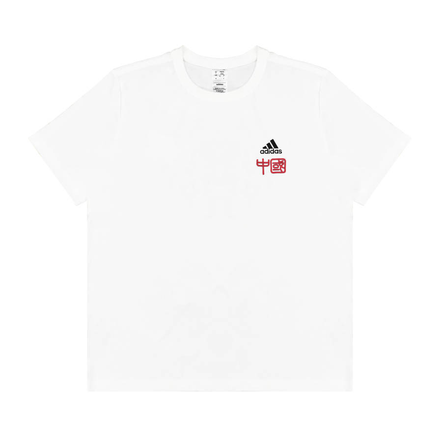 Adidas Adidas T Shirts Unisex White Crew Neck Moderate Straight Fit