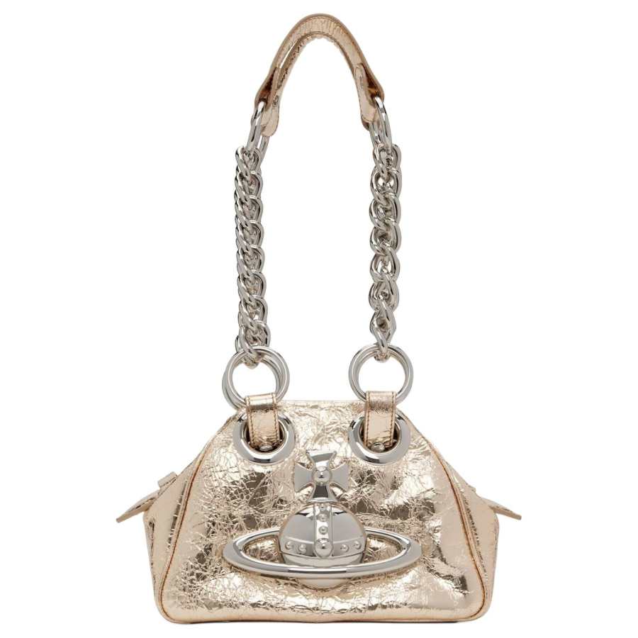 Vivienne Westwood Archive Leather Shoulder Bag Regular Women's Gold