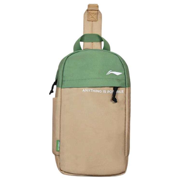 Li-Ning Li Ning Polyester Sling Bag Crossbody Bag Regular Unisex Umber/Dark Gray