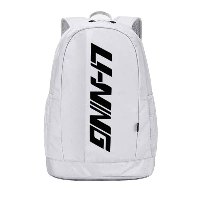 Li-Ning Li Ning YOUNG Polyester Backpack Regular Unisex White & Black Print