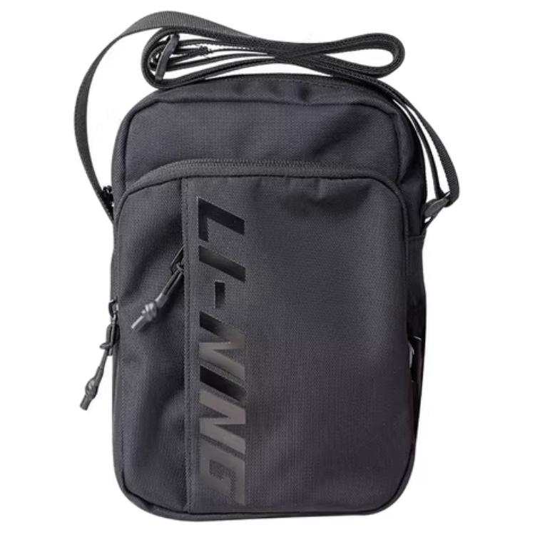 Li-Ning Li Ning Polyester Crossbody Bags Regular Unisex Black