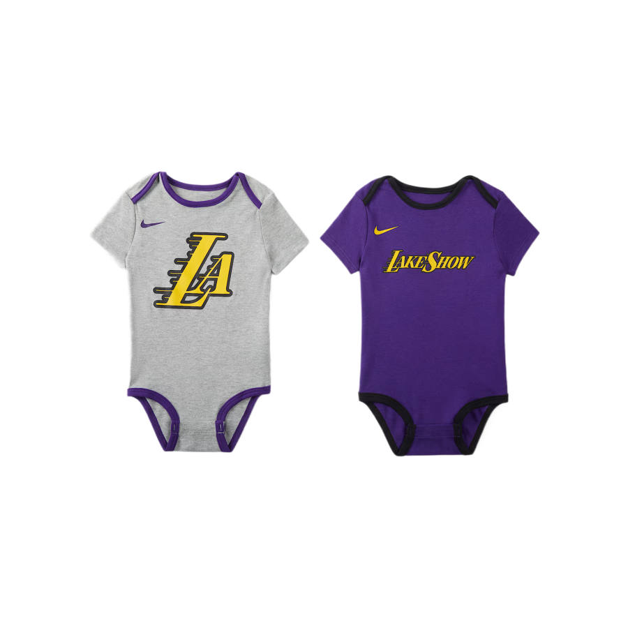 Nike Nike x NBA Jumpsuit Los Angeles Lakers SS25 2 Pack All over Purple Infant And Toddler