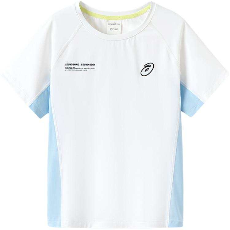 Asics Sports Performance T Shirt 0001 Raw White Children Aged 3 7 Years Old