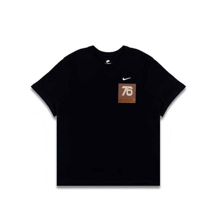 Nike Nike T Shirts Men's Black Crew Neck Moderate Straight Fit
