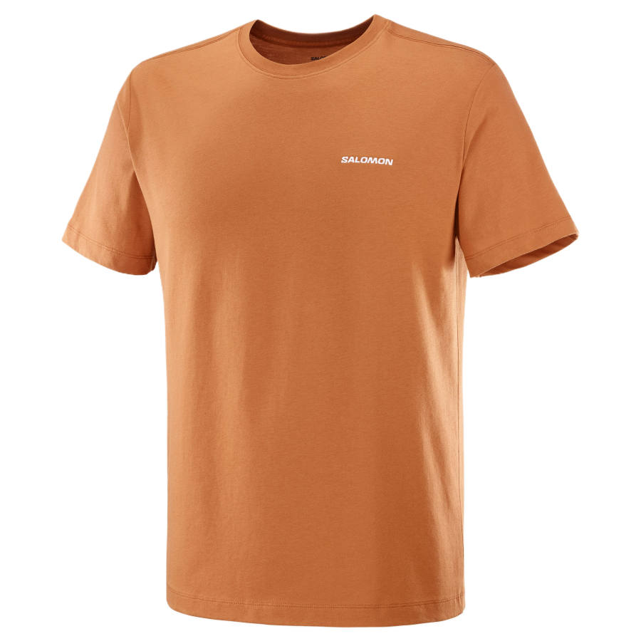 SALOMON CHEST LOGO T Shirt Men's Orange