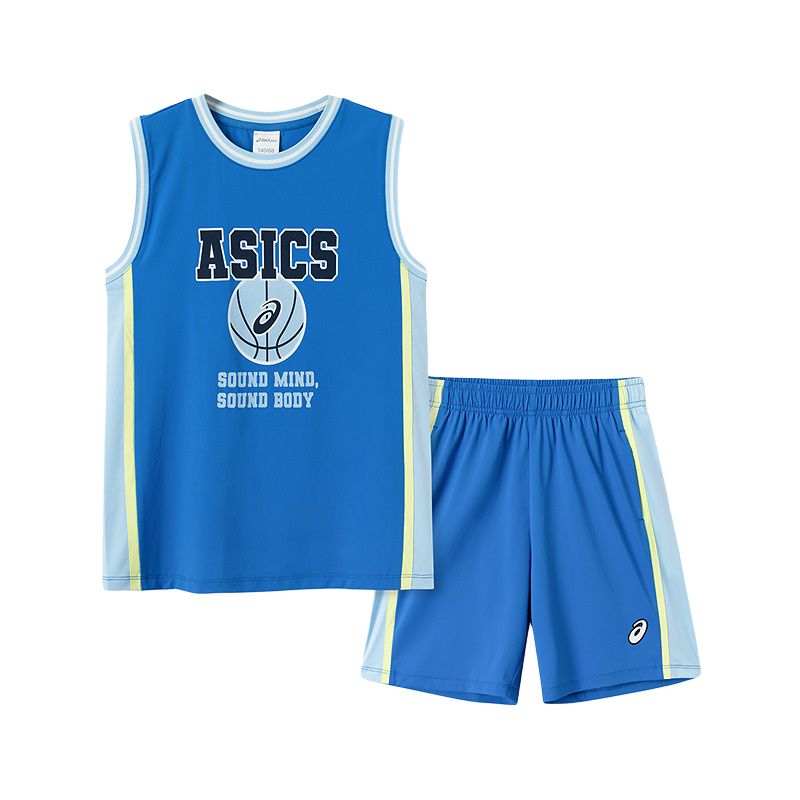 Asics Casual Sportswear Sports Performance 2 Piece Set Asics Blue Kids'