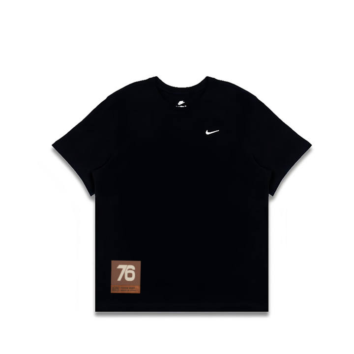 Nike Nike T Shirts Men's Black Crew Neck Moderate Straight Fit