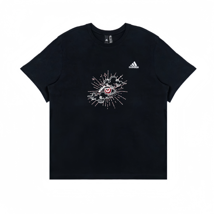 Adidas Adidas T Shirts Unisex Black Crew Neck Moderate Straight Fit
