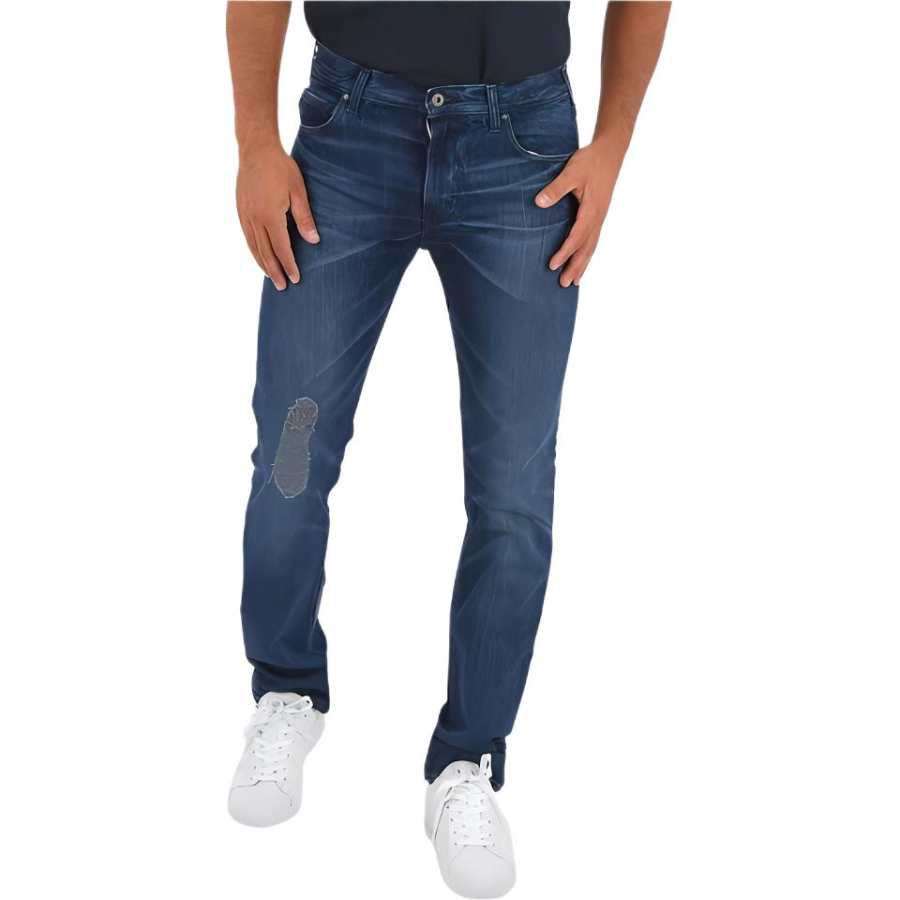 EMPORIO ARMANI Jeans Men's Blue Moderate Straight Fit Pants
