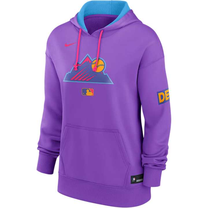 Nike Nike Colorado Rockies Authentic Collection City Connect Women's Nike Therma Mlb Pullover Hoodie
