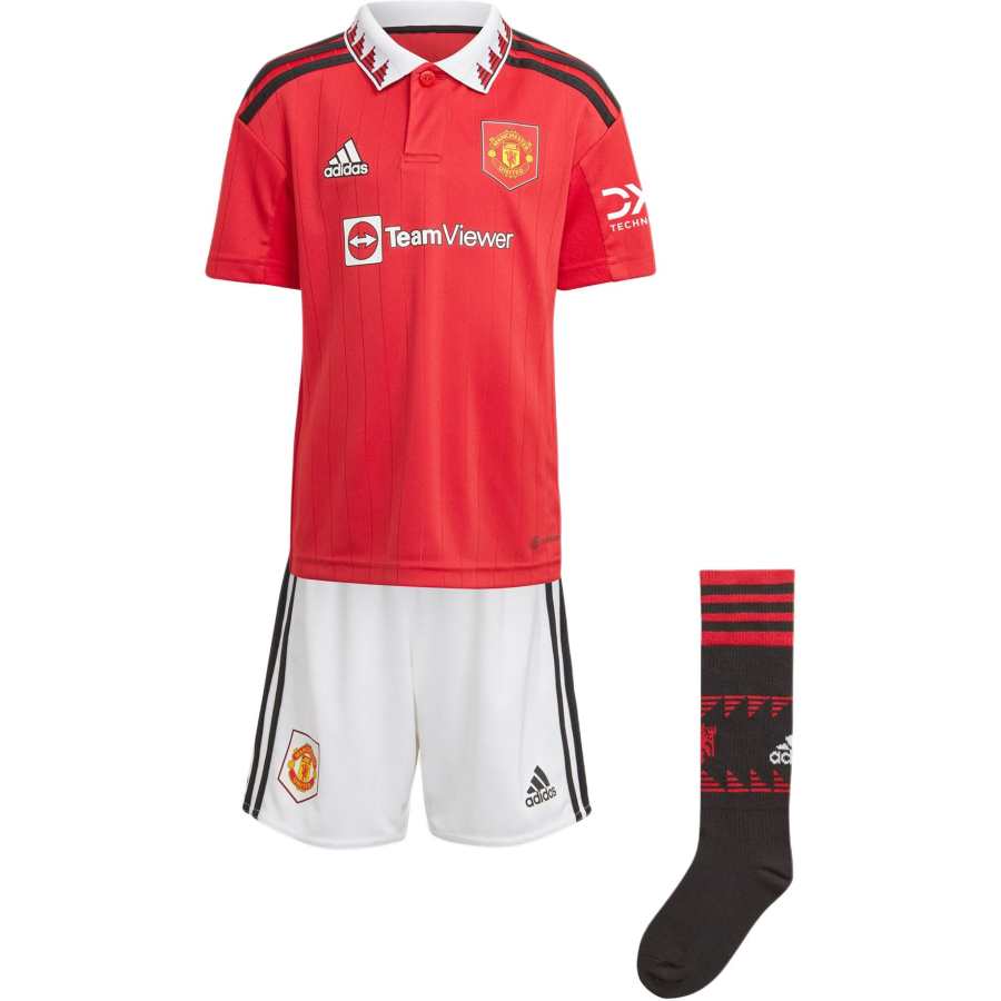 Adidas Adidas Casual Sportswear Manchester United Natural Red/White Children Aged 3 7 Years Old