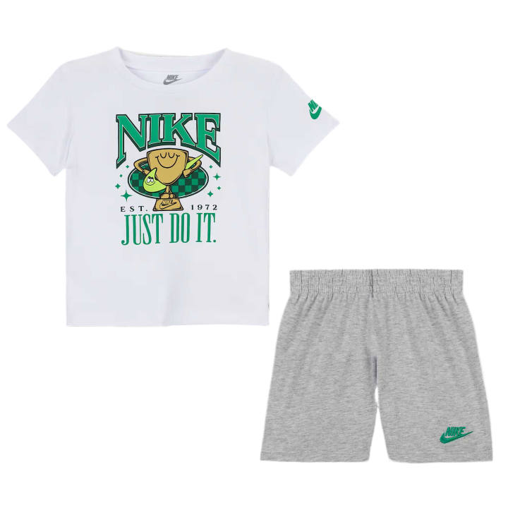 Nike Nike Casual Sportswear Ace 2 Piece Set White Gray Infant And Toddler