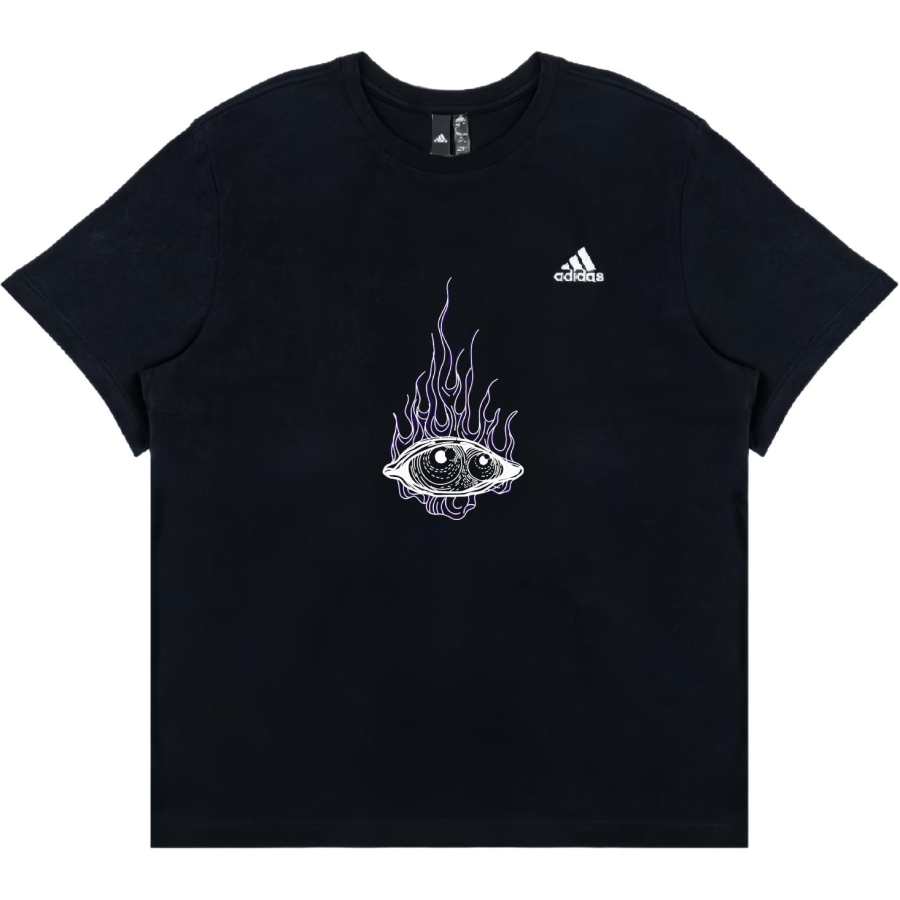 Adidas Adidas T Shirts Unisex Black Crew Neck Moderate Straight Fit