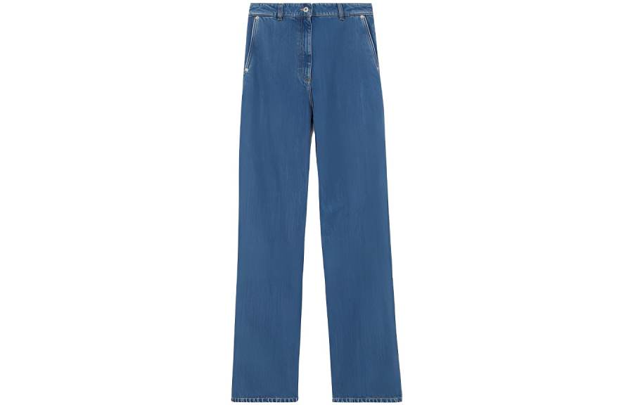 Burberry high-waisted straight-leg jeans