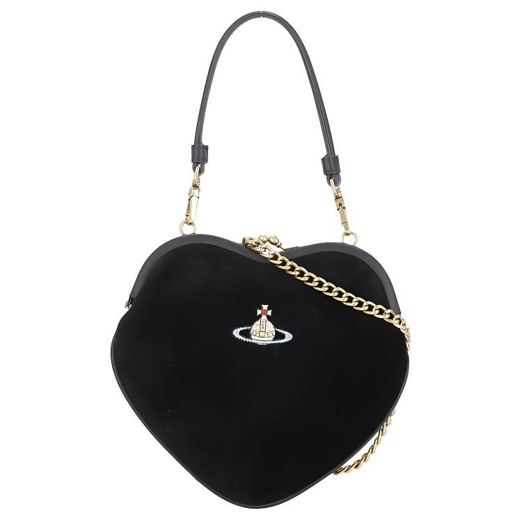 Vivienne Westwood Cotton One Shoulder Handbag Women's Black