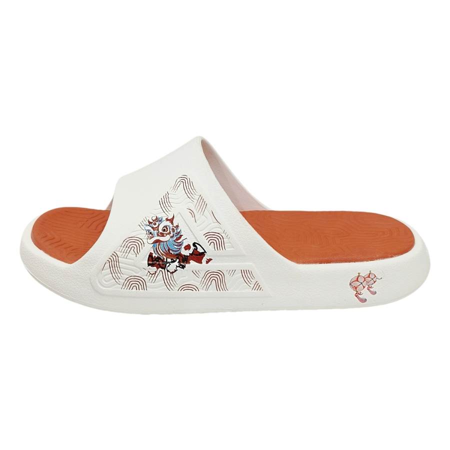 PEAK State Pole Guochuang Slippers Slip Resistant Odor Resistant Abrasion Resistant Slide Slippers Men's White Red