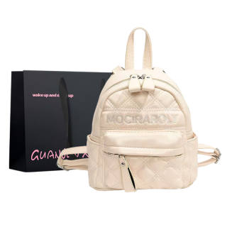GUANJUNXIAOXIONG Pu Backpack Regular Women's White/Pink/Silver/Black