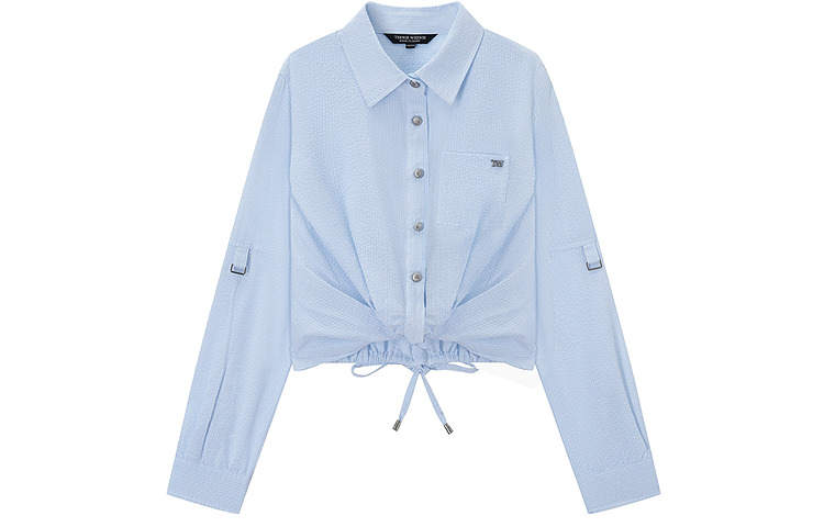 Teenie Weenie Shirts Women's Light Blue Lapel Moderate Other