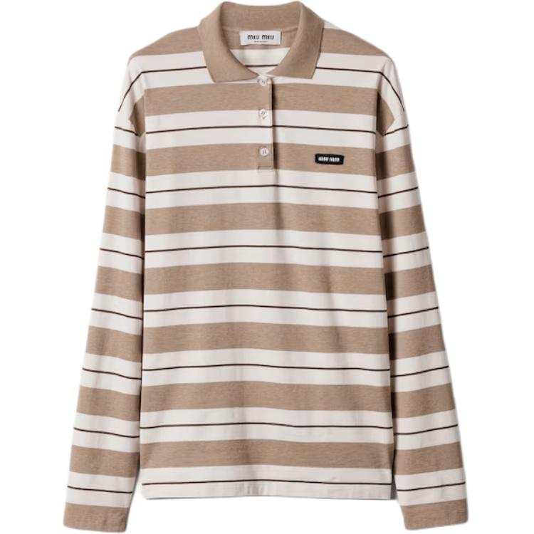 Miu Miu striped polo shirt