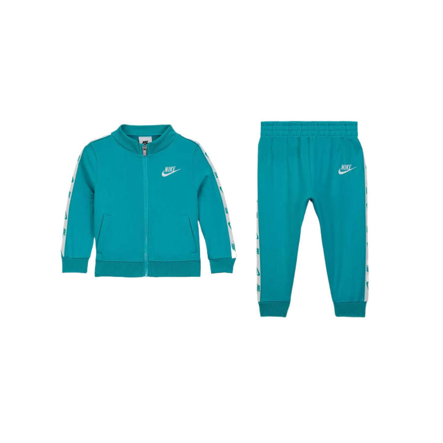 Nike Nike Casual Sportswear Dri Fit Baby 12 24M Logo Taping 2 Piece Full Zip Set 2 Piece Set Blue Green Infant And Toddler