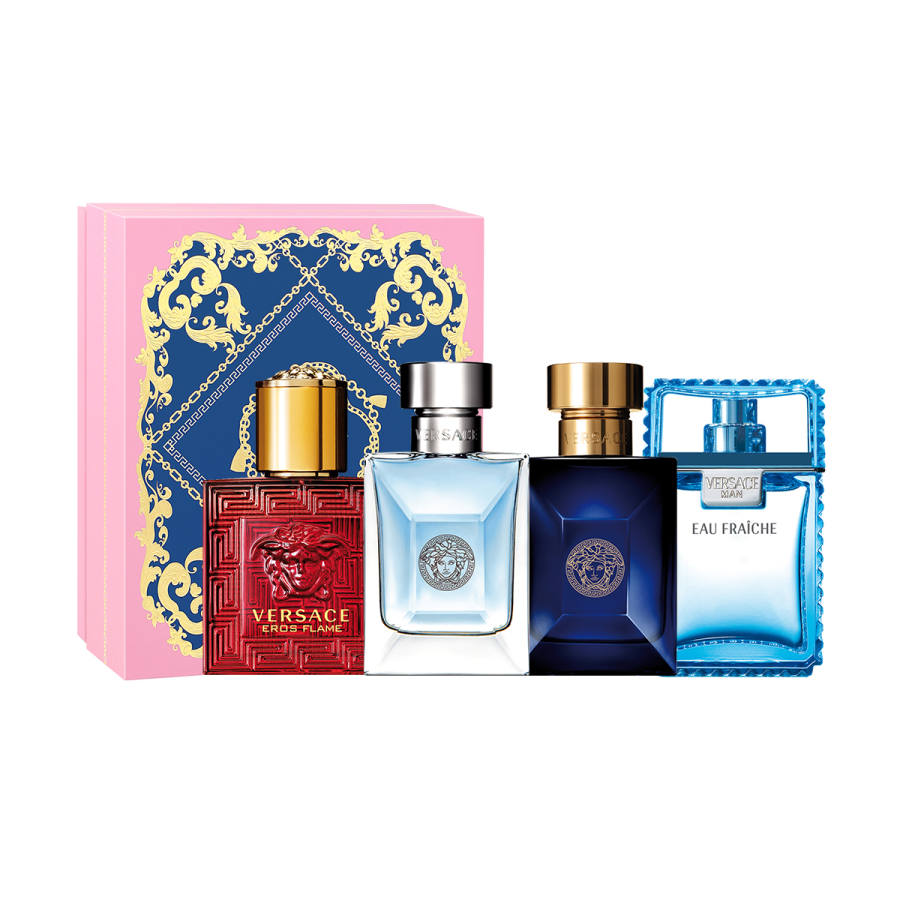 VERSACE Classic Men's Sample Set Four Piece Set, Same Name/Gentleman's Heart/Dylan/Love Rose Intense Love Woody